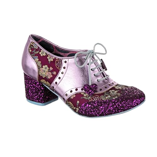 Irregular Choice Damen Clara Bogen Pumps, Flieder, 40 EU von Irregular Choice