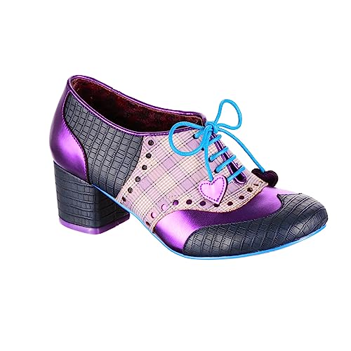 Irregular Choice Damen Clara Bow Oxford, Marineblau, 38 EU von Irregular Choice