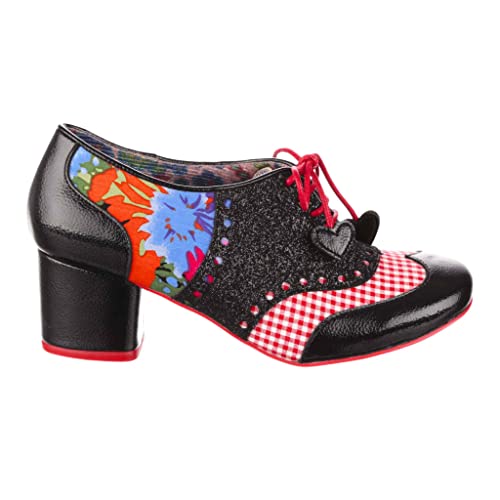 Irregular Choice Damen Clara Bow Pumps, Schwarz Multi, 40 EU von Irregular Choice