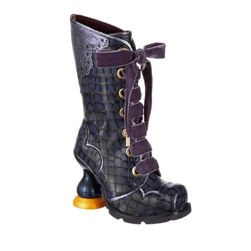 Irregular Choice Damen Dark Tower Mode-Stiefel, königsblau, 37 EU von Irregular Choice