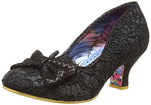 Irregular Choice Damen Dazzle Razzle Pumps mit geschlossenem Zehenbereich, Schwarz Schwarz Flash Gelb Flash Gelb, 36 EU von Irregular Choice