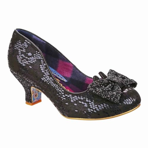 Irregular Choice Damen Dazzle Razzle Wide Fit Mary Jane Schuh, Schwarz, 38 EU Weit von Irregular Choice