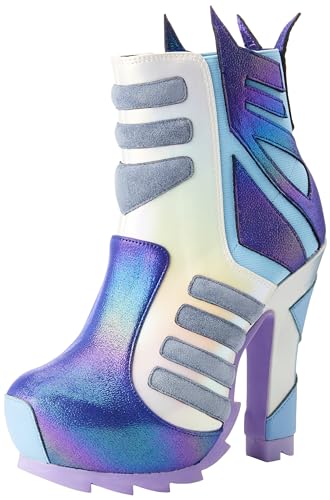 Irregular Choice Damen Deception Mode-Stiefel, violett, 36 EU von Irregular Choice