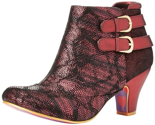 Irregular Choice Damen Denken Sie darüber nach: Stiefelette, burgunderfarben, 40 EU von Irregular Choice