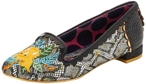 Irregular Choice Damen Dino Tanz Ballerinas, Schwarz, 38 EU von Irregular Choice