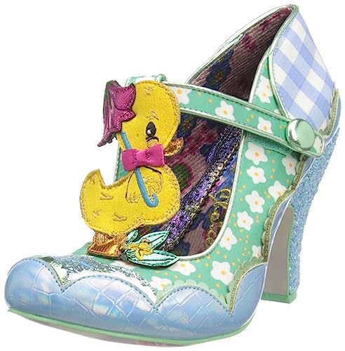 Irregular Choice Damen Duck You Pumps, Rot Gelb Weiß, 40 EU von Irregular Choice