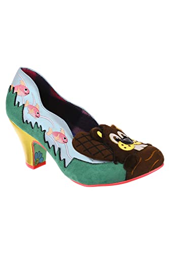 Irregular Choice Damen Eager Biber Pumps, Mehrfarbig, 43 EU von Irregular Choice