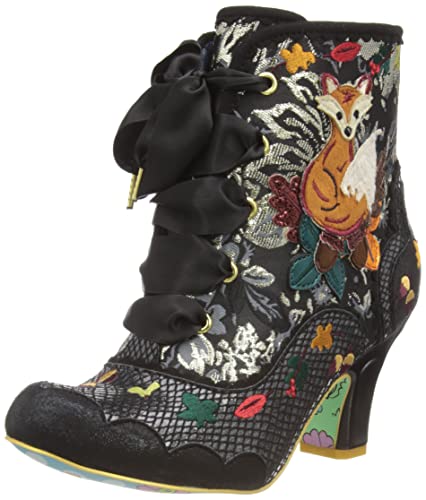 Irregular Choice Damen Eichhörnchen Away Mode-Stiefel, Schwarz, 40 EU von Irregular Choice