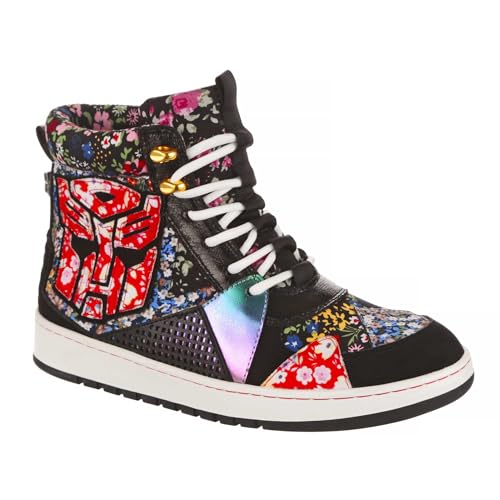 Irregular Choice Damen Epische Schlacht Sneaker, Schwarz Multi von Irregular Choice