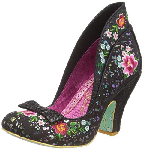 Irregular Choice Damen Fancy Folk Pumps, Schwarz, 41 EU von Irregular Choice