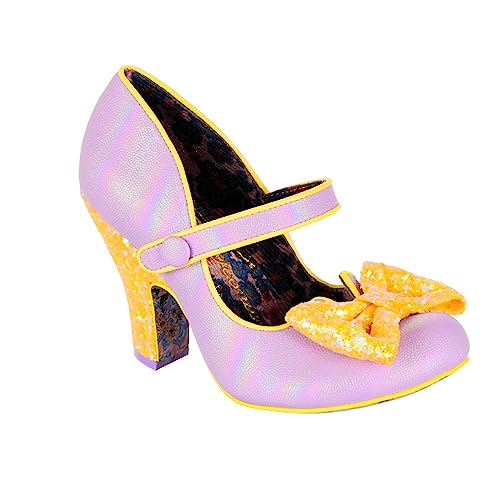 Irregular Choice Damen Fancy That Pumps, Gelb/Violett, 38 EU von Irregular Choice