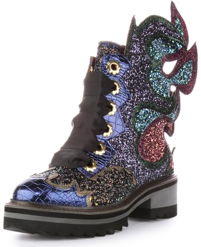 Irregular Choice Damen Fyre Bug Mode-Stiefel, violett, 39 EU von Irregular Choice