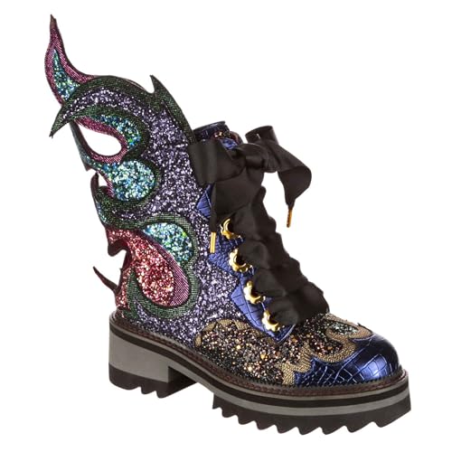 Irregular Choice Damen Fyre Bug Mode-Stiefel, violett, 40 EU von Irregular Choice