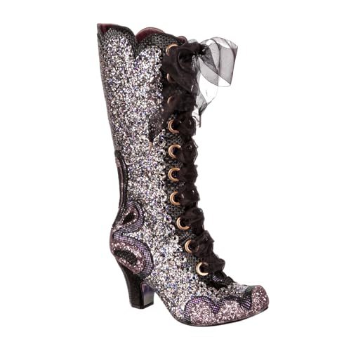 Irregular Choice Damen Gleam Team Mode-Stiefel, Schwarz Multi, 39 EU von Irregular Choice