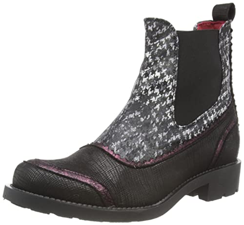 Irregular Choice Damen Greenwich Mode-Stiefel, Schwarz, 40 EU von Irregular Choice