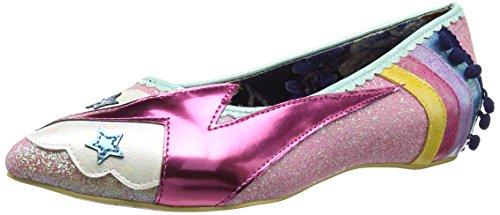 Irregular Choice Damen Ground Control Ballerinas, Pink (Pink Multi), 39 1/3 EU von Irregular Choice