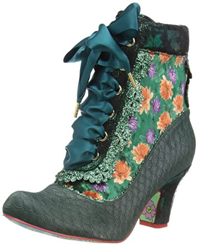 Irregular Choice Damen Hallo There Mode-Stiefel, grün, 36 EU von Irregular Choice