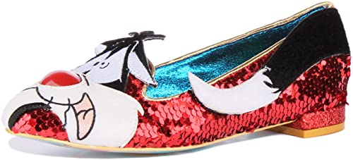 Irregular Choice Damen I Tawt I TAW a Puddy Tat Ballerinas, Rot/Mehrfarbig, 38 EU von Irregular Choice