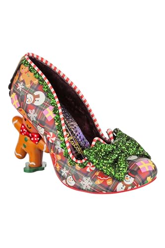 Irregular Choice Damen Ingwer-Edelstein Oxford, Rot/Mehrfarbig, 36 EU von Irregular Choice