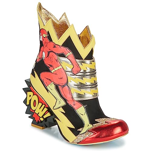 Irregular Choice Damen Jagd Gerechtigkeit Stiefelette, Schwarz, Rot, Gelbgold, 37 EU von Irregular Choice