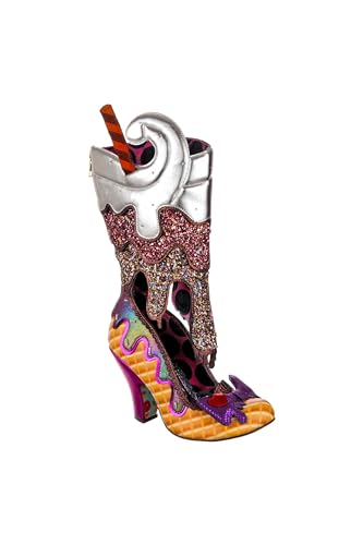 Irregular Choice Damen Kirsche auf der Oberseite Kniehohe Stiefel, Schwarz, 38 EU von Irregular Choice