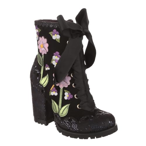 Irregular Choice Damen Lebendige Veilchen Mode-Stiefel, Navy, 42 EU von Irregular Choice