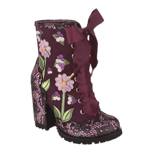 Irregular Choice Damen Lebendige Veilchen Mode-Stiefel, rot, 39 EU Irregular Choice Damen Lebendige Veilchen Mode-Stiefel, rot, 39 EU von Irregular Choice