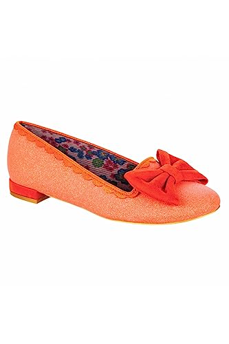 Irregular Choice Damen Majorette Ballerinas, Orange, 41 EU von Irregular Choice