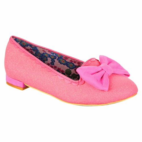 Irregular Choice Damen Majorette Weite Passform Mary Jane Flat, Rose, 36 EU von Irregular Choice