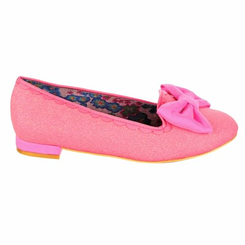 Irregular Choice Damen Majorette Weite Passform Mary Jane Flat, Rose, 43 EU von Irregular Choice