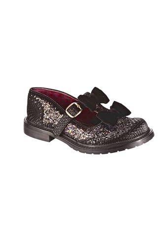 Irregular Choice Damen Mary Marie Flacher Slipper, Schwarz, 38 EU von Irregular Choice