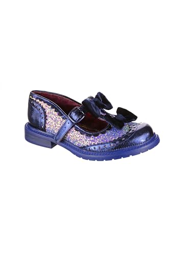 Irregular Choice Damen Mary Marie Flacher Slipper, blau, 39 EU von Irregular Choice