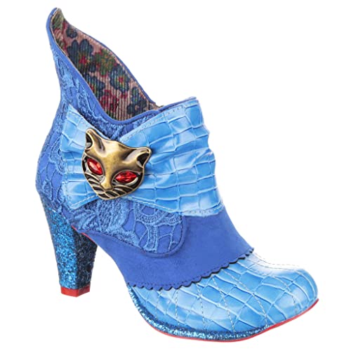 Irregular Choice Damen Miaow Stiefelette, blau, 40 EU von Irregular Choice