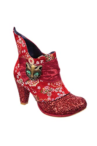 Irregular Choice Damen Miaow Stiefelette, rot, 36 EU von Irregular Choice