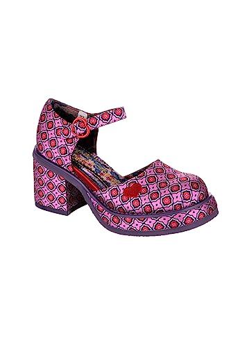 Irregular Choice Damen Nachtfieber Oxford, violett, rot, 38 EU von Irregular Choice