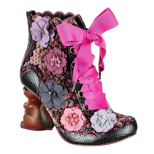Irregular Choice Damen Nuts About You: Mode-Stiefel, Grün Multi, 42 EU von Irregular Choice
