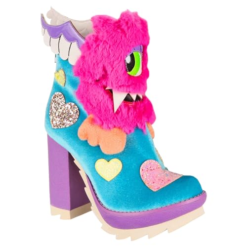 Irregular Choice Damen One Eyed Wonder Mode-Stiefel, Aqua, 39 EU von Irregular Choice