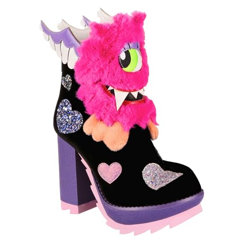 Irregular Choice Damen One Eyed Wonder Mode-Stiefel, Schwarz Multi, 40 EU von Irregular Choice