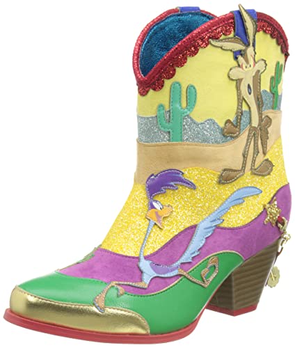 Irregular Choice Damen Piep Stiefelette, Mehrfarbiges Gelb, 39 EU von Irregular Choice