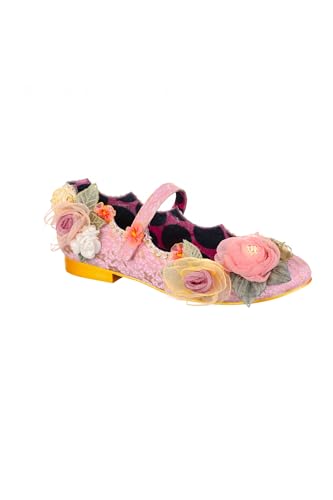 Irregular Choice Damen Rosie Posie Ballerinas, Rose, 38 EU von Irregular Choice