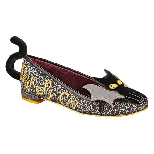 Irregular Choice Damen Scardey Cat Mary Jane Schuh, Schwarz, 36 EU von Irregular Choice