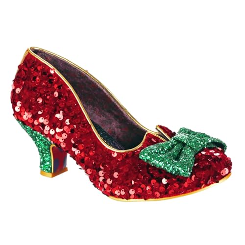 Irregular Choice Damen Schillernde Diva Pumps, rot, 38 EU von Irregular Choice