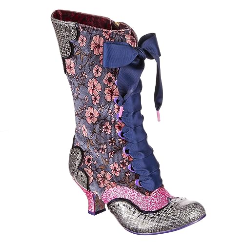 Irregular Choice Damen Schornstein Rauch Mode-Stiefel, blau, 37 EU von Irregular Choice