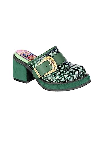 Irregular Choice Damen Side Hustle Hausschuh, grün, 38 EU von Irregular Choice