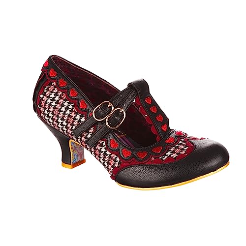 Irregular Choice Damen Serendipity Oxford, Schwarzer Bordo, 42 EU von Irregular Choice