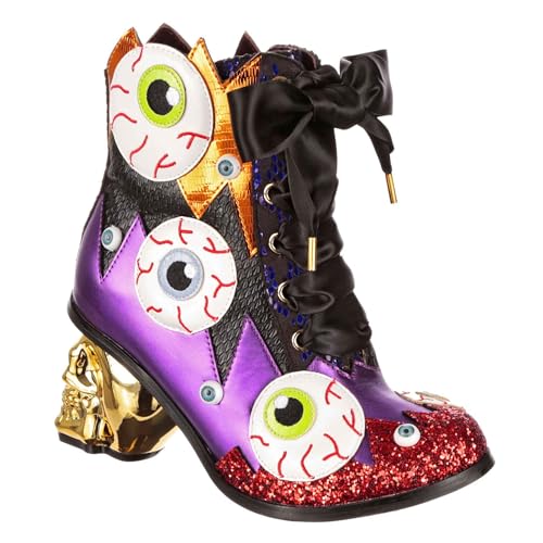 Irregular Choice Damen Skull It Mode-Stiefel, Schwarz, 38 EU von Irregular Choice