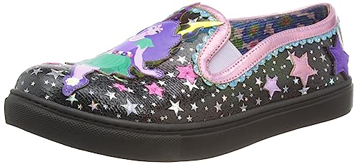 Irregular Choice Damen Skurriler Wunsch Pumps, Schwarz Rosa Multi, 40 EU von Irregular Choice