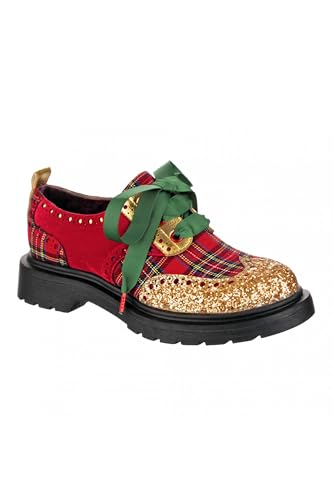 Irregular Choice Damen Smart N Spiffy Oxford, Rot/Mehrfarbig, 36 EU von Irregular Choice