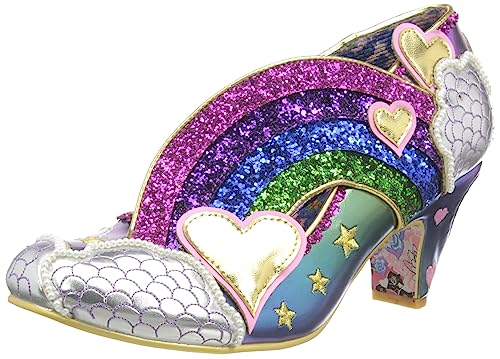 Irregular Choice Damen Summer Showers Pumps, Violett Multi, 38 EU von Irregular Choice