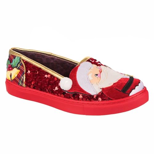 Irregular Choice Damen Sparkly Clause Pumps, rot, 40 EU von Irregular Choice
